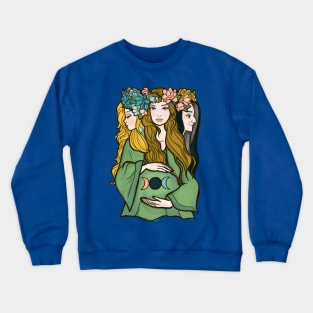 Triple Goddess Crewneck Sweatshirt